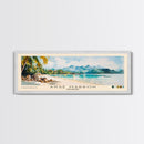 Anse Marron, Seychelles Watercolor Print, Vacation Gift, Seychelles Wall Art, Beach Painting, Beach Decor, Large Wall Art, Wood Frame Art