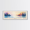 Apostle Islands, Wisconsin Watercolor Print, Vacation Gift, Wisconsin Wall Art, Beach Painting, Beach Decor, Large Wall Art, Wood Frame Art