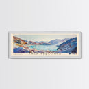 Cala Pregonda, Spain Watercolor Print, Vacation Gift, Spain Wall Art, Beach Painting, Beach Decor, Large Wall Art, Wood Frame Art