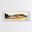 Faial Island, Portugal Watercolor Beach Print, Vacation Gift, Portugal Wall Art, Framed Canvas Print, Framed Beach Painting
