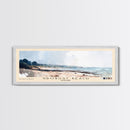 Grobust beach, Scotland Watercolor Print, Vacation Gift, Scotland Wall Art, Beach Painting, Beach Decor, Large Wall Art, Wood Frame Art