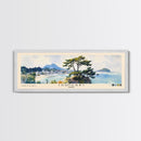 Ishigaki, Japan Watercolor Print, Vacation Gift, Japan Wall Art, Beach Painting, Beach Decor, Large Wall Art, Wood Frame Art