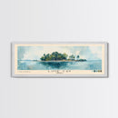 Lime Cay, Jamaica Watercolor Print, Vacation Gift, Jamaica Wall Art, Beach Painting, Beach Decor, Large Wall Art, Wood Frame Art