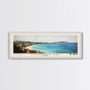 Maundays Bay, Anguila Watercolor Beach Print, Vacation Gift, Anguila Wall Art, Framed Canvas Print, Framed Beach Painting