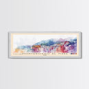 Monterosso al Mare, Italy Watercolor Print, Vacation Gift, Italy Wall Art, Beach Painting, Beach Decor, Large Wall Art, Wood Frame Art
