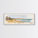 Na’ama Bay, Egypt Watercolor Beach Print, Vacation Gift, Egypt Wall Art, Framed Canvas Print, Framed Beach Painting