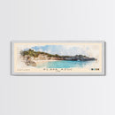 Playa Azul, Cuba Watercolor Beach Print, Vacation Gift, Cuba Wall Art, Beach Painting, Beach Decor, Beach Painting