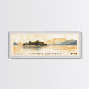 Togian Islands, Indonesia Watercolor Beach Print, Vacation Gift, Indonesia Wall Art, Framed Canvas Print, Framed Beach Painting