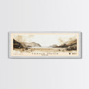 Traigh Mhor, Scotland Watercolor Beach Print, Vacation Gift, Scotland Wall Art, Framed Canvas Print, Framed Beach Painting