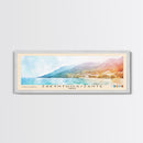 Zakynthos/Zante, Greece Watercolor Print, Vacation Gift, Greece Wall Art, Beach Painting, Beach Decor, Large Wall Art, Wood Frame Art
