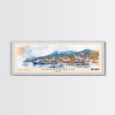Zihuatanejo, Mexico Watercolor Beach Print, Vacation Gift, Mexico Wall Art, Framed Canvas Print, Framed Beach Painting