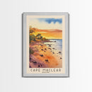 Cape Maclear, Malawi Watercolor Print, Vacation Gift, Malawi Wall Art, Beach Painting, Beach Decor, Large Wall Art, Wood Frame Art