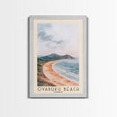 Ovabükü Beach, Turkey Watercolor Beach Print, Vacation Gift, Turkey Wall Art, Beach Painting, Beach Decor, Beach Painting