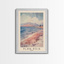 Playa Roja, Peru Watercolor Beach Print, Vacation Gift, Peru Wall Art, Beach Painting, Beach Decor, Beach Painting