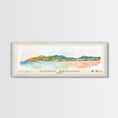 Sandy Ground, Anguila Watercolor Beach Print, Vacation Gift, Anguila Wall Art, Framed Canvas Print, Framed Beach Painting