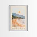 Sunset Beach, Thailand Watercolor Beach Print, Vacation Gift, Thailand Wall Art, Beach Painting, Beach Decor, Beach Painting