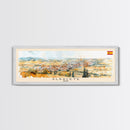 Albacete Spain Travel Print Wall Art, Panoramic City Art, Travel Art, Wall Decor, Vacation Gift, Framed Canvas Print Or Metal Art