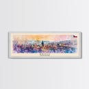 Brno CzechRepublic art Travel Print Wall Art, Panoramic City Art, Travel Art, Wall Decor, Vacation Gift, Framed Canvas Print Or Metal Art