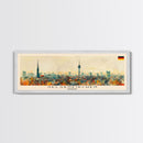 Gelsenkirchen Germany Panoramic Travel Poster, Framed Canvas Print or Metal Wall Art, Travel Art, Home Decor, Panoramic Painting, Midcentury Art