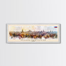 Nizhnevartovsk Russia Travel Art, City Art, Framed Canvas Print or Metal Wall Art, Europe Travel Poster, Panoramic Wall Art, Extra Wide Wall Art