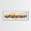 Radom Poland Travel Print Wall Art, Panoramic City Art, Travel Art, Wall Decor, Vacation Gift, Framed Canvas Print Or Metal Art