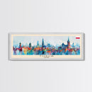 Torun Poland Travel Art, City Art, Framed Canvas Print or Metal Wall Art, Europe Travel Poster, Panoramic Wall Art, Extra Wide Wall Art