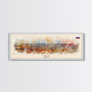 Ufa Russia Wall Art, Panoramic Travel Poster, Panoramic Framed Canvas Print, City Wall Art, Wall Hanging Home Decor, Travel Art