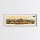 Stavropol Russia Panoramic Travel Poster, Framed Canvas Print or Metal Wall Art, Travel Art, Home Decor, Panoramic Painting, Midcentury Art