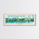 Espoo Finland Wall Art, Panoramic Travel Poster, Panoramic Framed Canvas Print, City Wall Art, Wall Hanging Home Decor, Travel Art