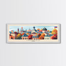 Ivanovo Russia Panoramic Travel Poster, Framed Canvas Print or Metal Wall Art, Travel Art, Home Decor, Panoramic Painting, Midcentury Art