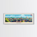 Luton United Kingdom Travel Art, City Art, Framed Canvas Print or Metal Wall Art, Europe Travel Poster, Panoramic Wall Art, Extra Wide Wall Art