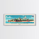 Nizhny Novgorod Panoramic Travel Poster, Framed Canvas Print or Metal Wall Art, Travel Art, Home Decor, Panoramic Painting, Midcentury Art