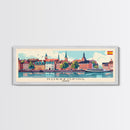 Norrkoping Sweden Travel Print Wall Art, Panoramic City Art, Travel Art, Wall Decor, Vacation Gift, Framed Canvas Print Or Metal Art