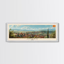 Oviedo Spain Travel Art, City Art, Framed Canvas Print or Metal Wall Art, Europe Travel Poster, Panoramic Wall Art, Extra Wide Wall Art