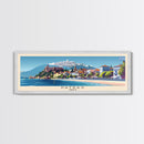 Patras Greece Travel Art, City Art, Framed Canvas Print or Metal Wall Art, Europe Travel Poster, Panoramic Wall Art, Extra Wide Wall Art