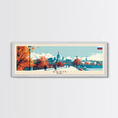 Perm Russia Travel Art, City Art, Framed Canvas Print or Metal Wall Art, Europe Travel Poster, Panoramic Wall Art, Extra Wide Wall Art