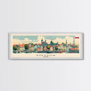 Rzeszow Poland Wall Art, Panoramic Travel Poster, Panoramic Framed Canvas Print, City Wall Art, Wall Hanging Home Decor, Travel Art