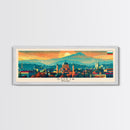 Sofia Bulgaria  Wall Art, Panoramic Travel Poster, Panoramic Framed Canvas Print, City Wall Art, Wall Hanging Home Decor, Travel Art