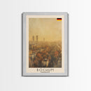 Bochum Germany Travel Poster Framed Canvas Print, Wall Art, Home Decor, Travel Print, Autumn Scene, Modern Art, Original Art
