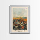 Kaposvar Hungary Urban Landscape, Framed Canvas Print, Travel Poster, Wall Art, Home Decoration, Cityscape Decor, Living Room Art, Hungarian City