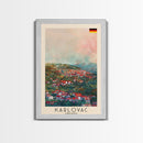 Karlovac Croatia Scenic View, Framed Canvas Print, Travel Poster, Wall Art, Living Room Decor, Cityscape Art, Modern Home Decoration, Croatian City
