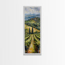 Italian Olive Fields, Framed Canvas print, Living Room Decor, Bedroom Decor, Beautiful Wall Art Painting, Wall hanging, Ready To Hang Art