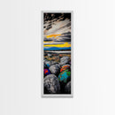 Vibrant Sunset Landscape Framed Canvas Print Joshua Tree Art Lake Tahoe Art Rustic Wall Art Southwest Wall Art Extra Wide Art