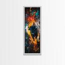Abstract Bison Canvas Print Southwest Wall Art Rustic Decor Tall Narrow Art Living Room Art Vertical Wall Art Gift Idea Him