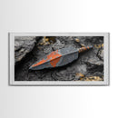 Handmade Arrowhead Framed Canvas Print | Rustic Wall Art | Southwest Decor | Tribal Arrowhead Art | Wabi Sabi Art | Extra Wide Art