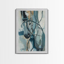 Abstract Horse, Moody Art, Horse Wall Art, Coastal Cowgirl Wall Art, Framed Canvas Print, Equestrian Decor, Rustic Art, Farmhouse Style