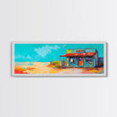 Southwest Wall Art, Framed Canvas Print, Chicano Art, Rustic Decor, Extra Wide Art, Joshua Tree Art, Moody Art, Above Sofa Art, Gift Idea