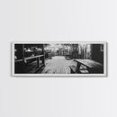 Old Wooden Dock, Moody Art, Canvas Print, Coastal Decor, Rustic Wall Art, Wabi Sabi Art, Extra Wide Art, Nautical Wall Art