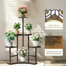 GobekUsa 6-tier Corner Plant Stand - Space-saving Display Shelf