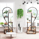 GobekUsa 6-Tier Half Heart Metal Plant Stand